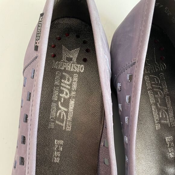 Mephisto Francia Nubuck Leather Perforated Ballet Flats Size 10 - Picture 11 of 15